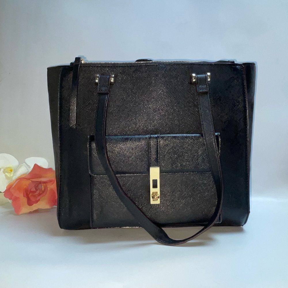 Elegant Kate Landry Black Tote Work Bag